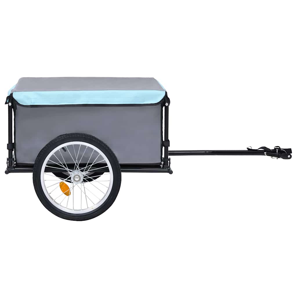cykelvogn 65 kg grå og blå