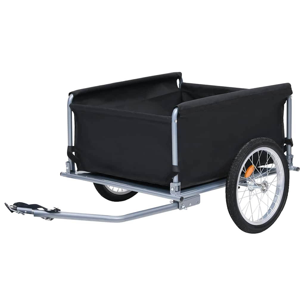 cykelvogn 65 kg sort og grå