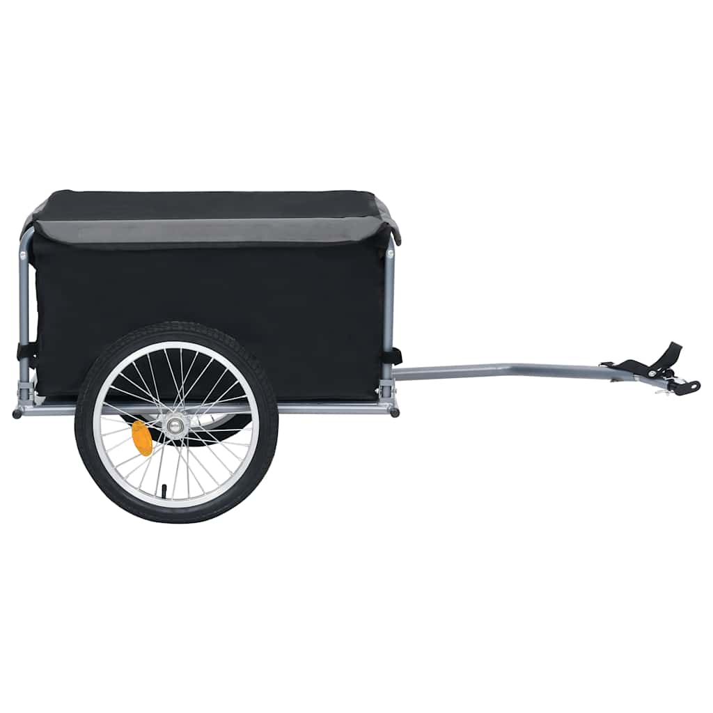 cykelvogn 65 kg sort og grå