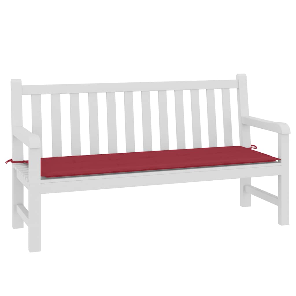 hynde til havebænk 150x50x3 cm oxfordstof vinrød
