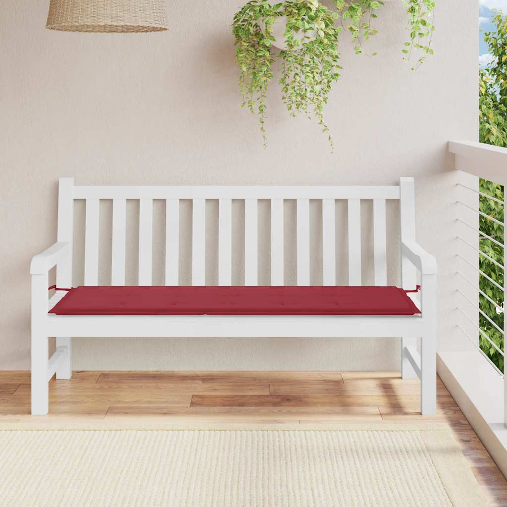 hynde til havebænk 150x50x3 cm oxfordstof vinrød