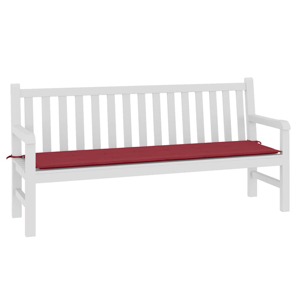 hynde til havebænk 180x50x3 cm oxfordstof vinrød