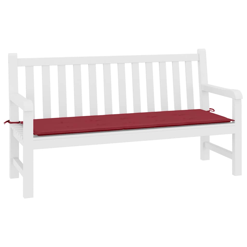 hynde til havebænk 200x50x3 cm oxfordstof vinrød