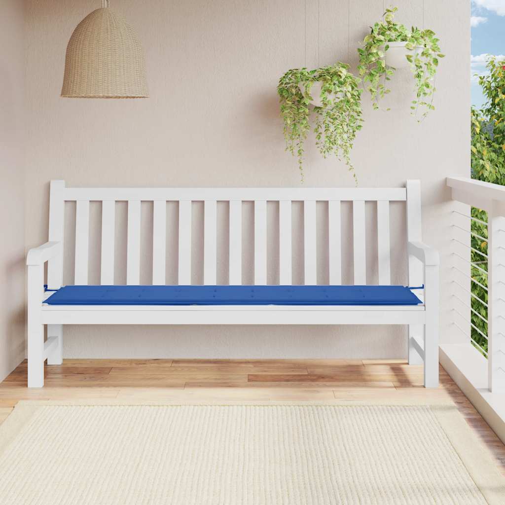 hynde til havebænk 200x50x3 cm oxfordstof kongeblå