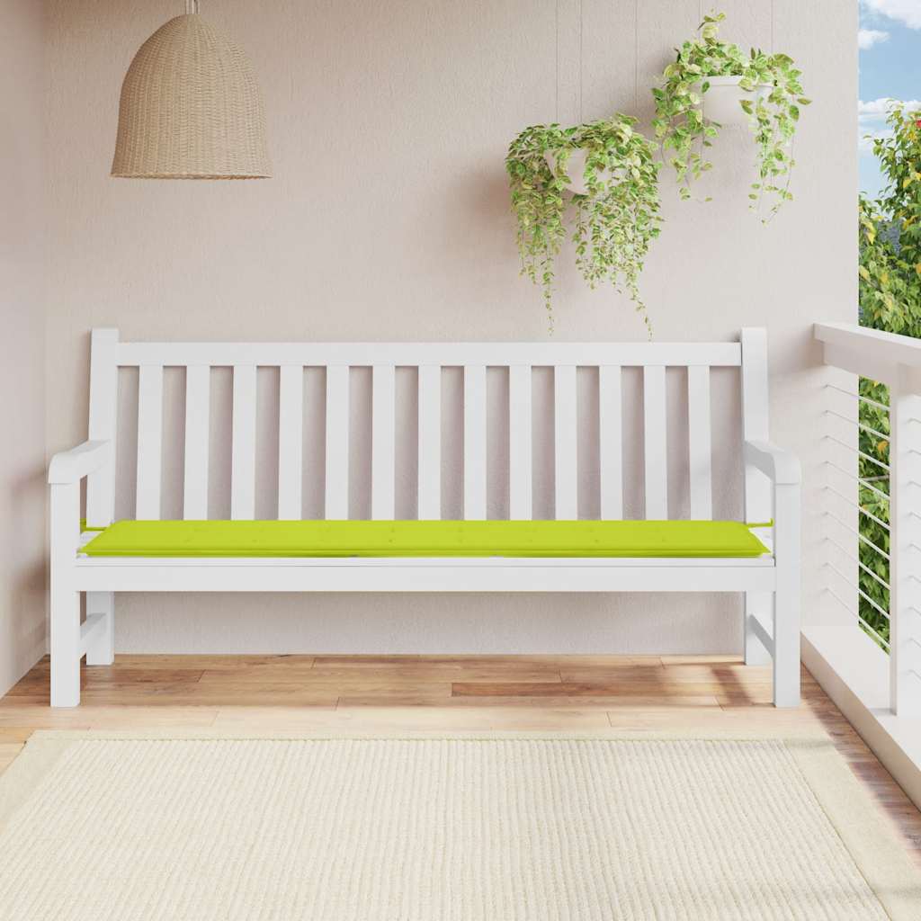 hynde til havebænk 200x50x3 cm oxfordstof lysegrøn
