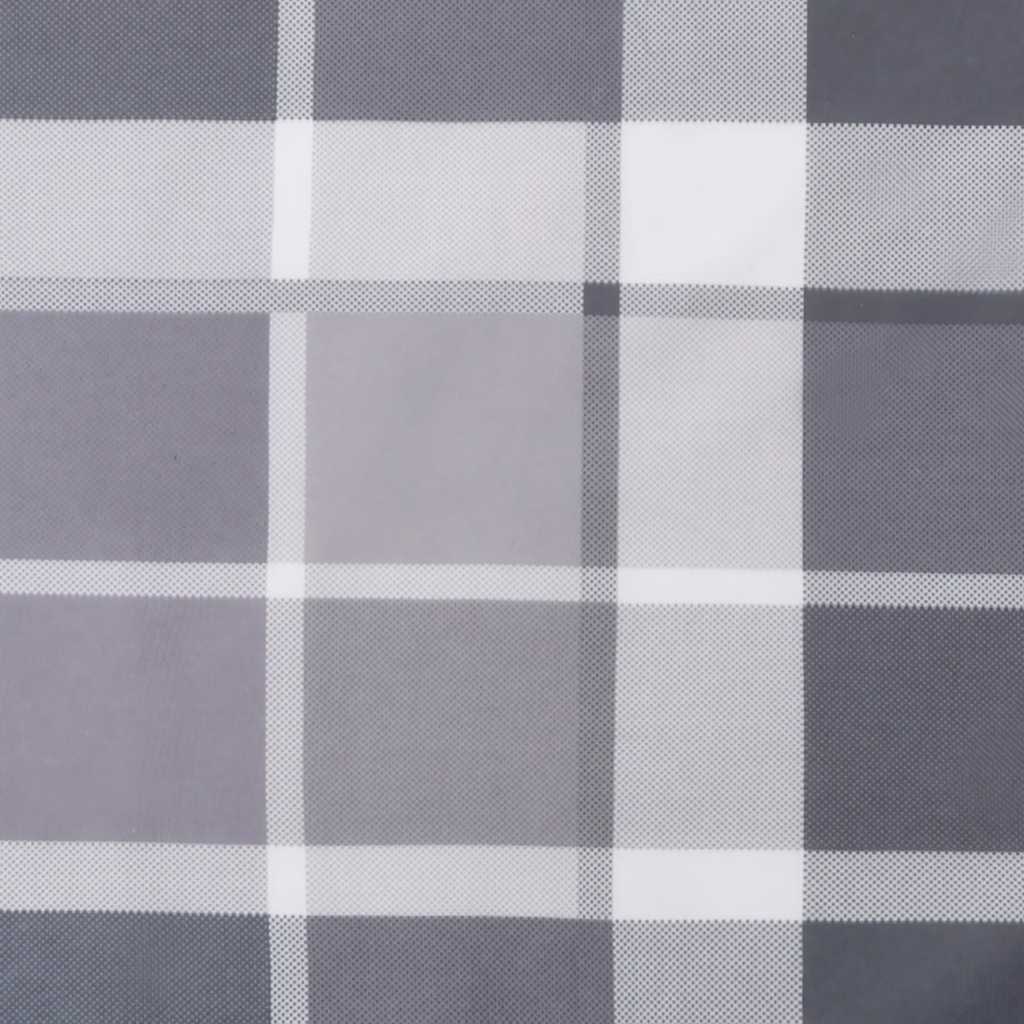 hynde til havebænk 200x50x3 cm oxfordstof ternet grå