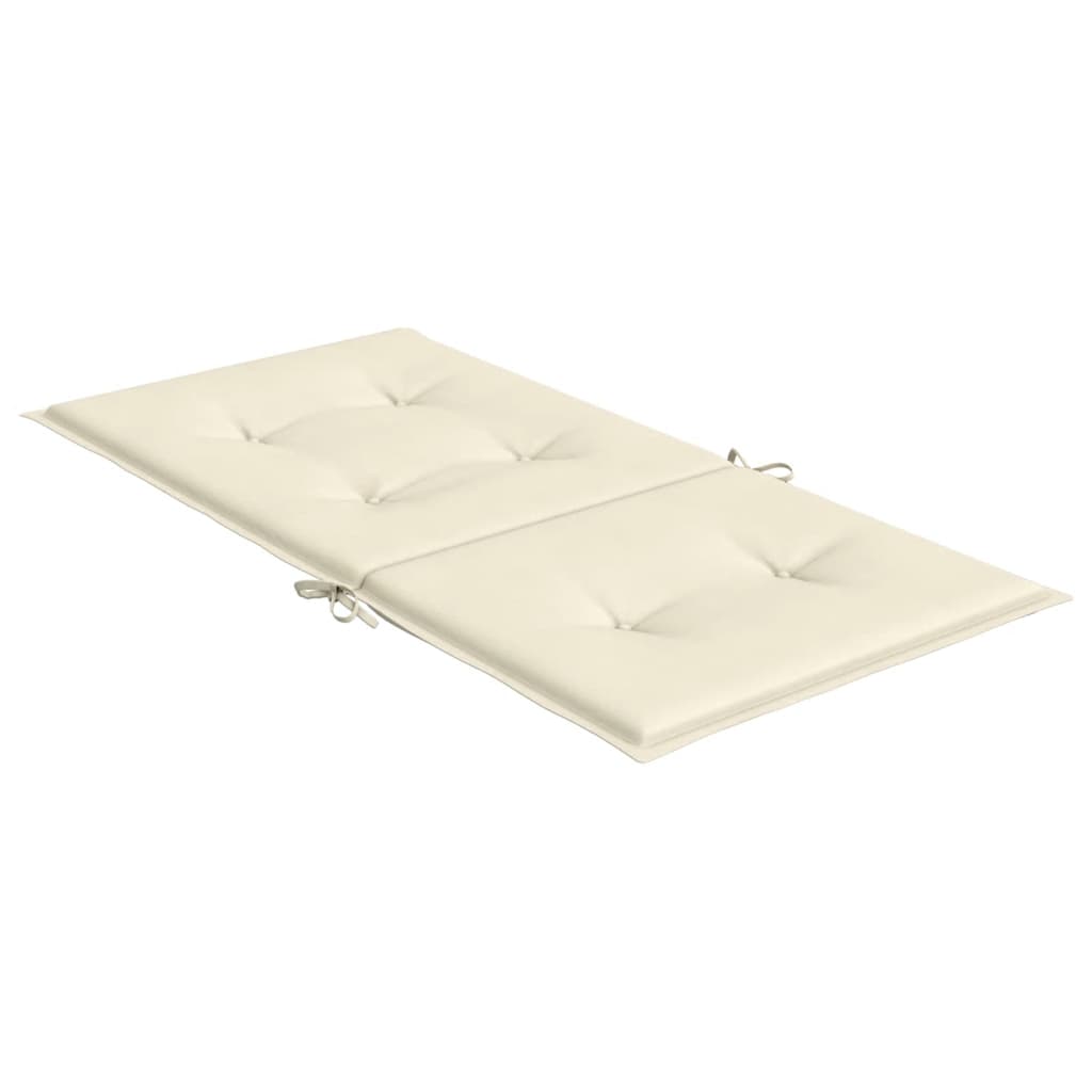 Have stol puder 6 stk. Cremefarvet 100 x 50 x 3 cm