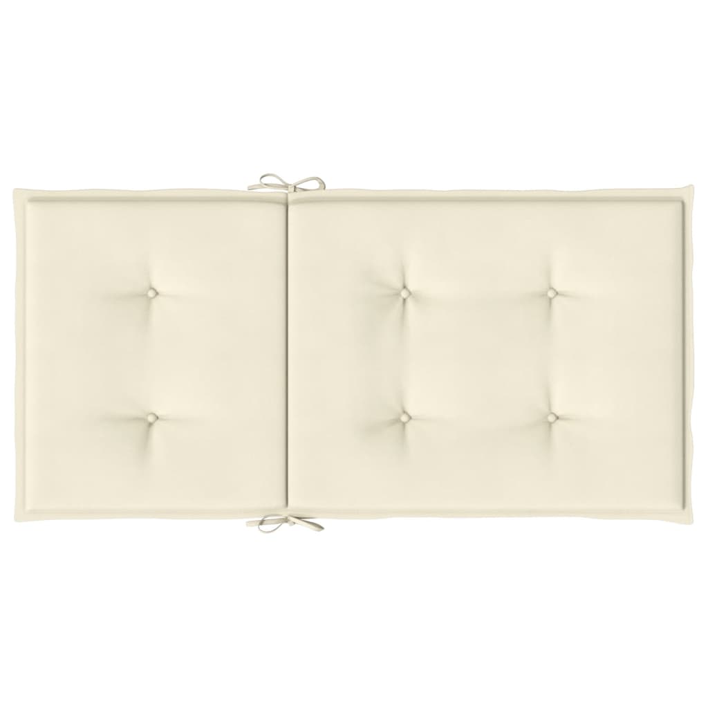 Have stol puder 6 stk. Cremefarvet 100 x 50 x 3 cm