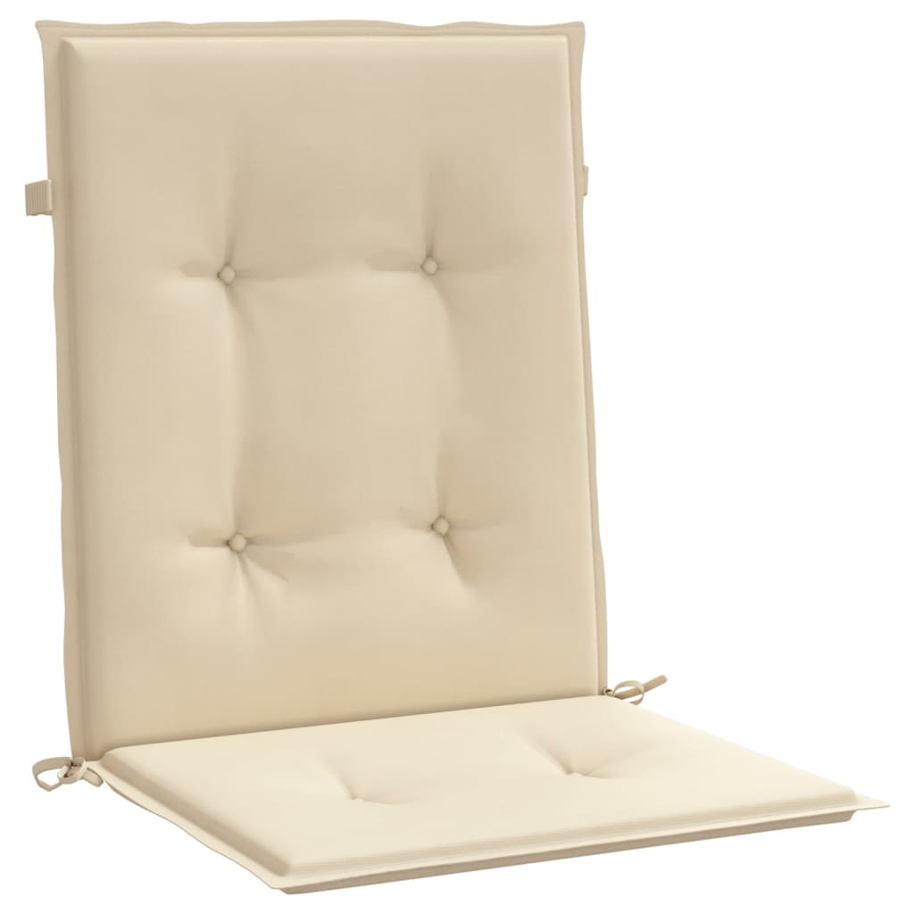Have stol puder 6 stk. Beige 100 x 50 x 3 cm