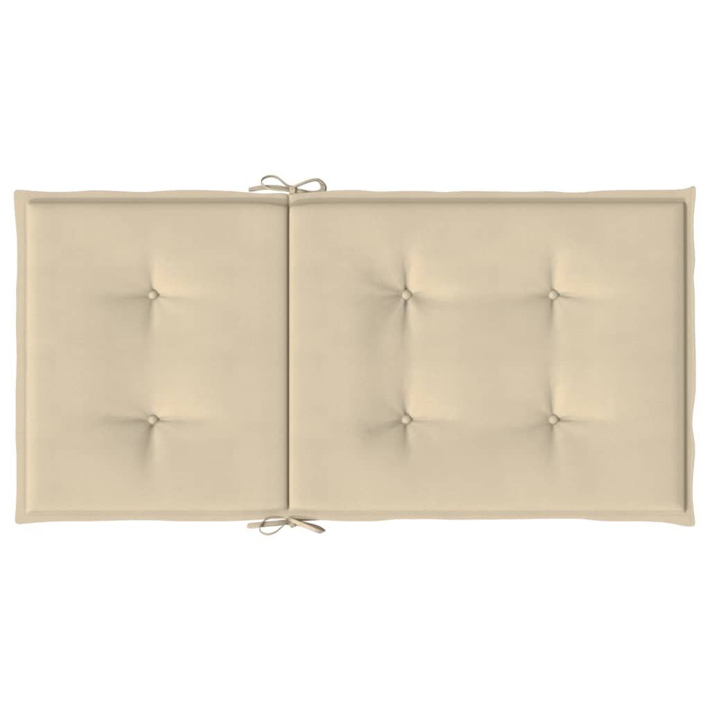 Have stol puder 6 stk. Beige 100 x 50 x 3 cm