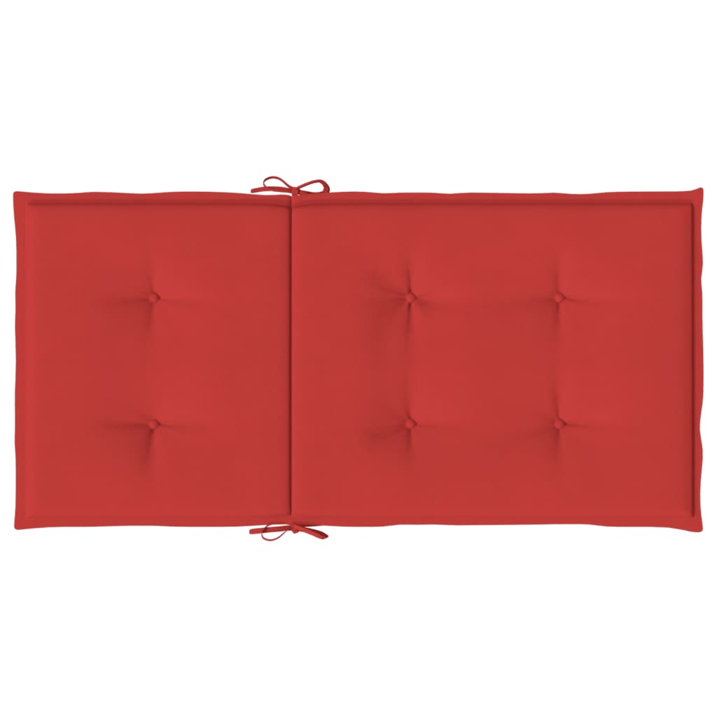 Have stol puder 6 stk. Rød 100 x 50 x 3 cm
