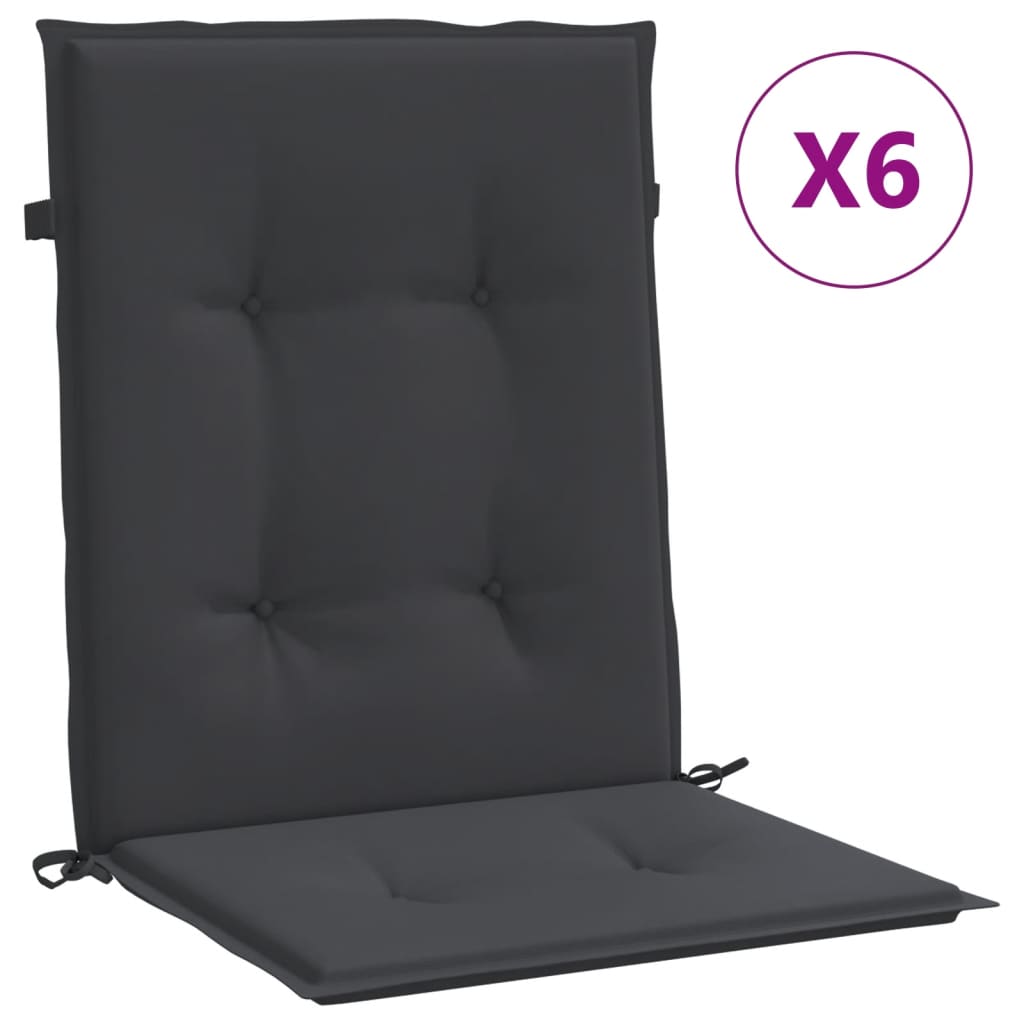Have stol puder 6 stk. Sort 100 x 50 x 3 cm