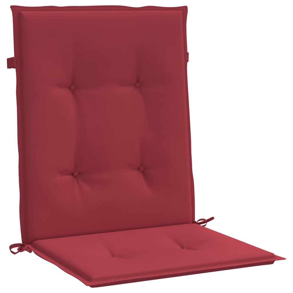 Have stol puder 6 stk. Oxford stof Vinrød 100 x 50 x 3 cm