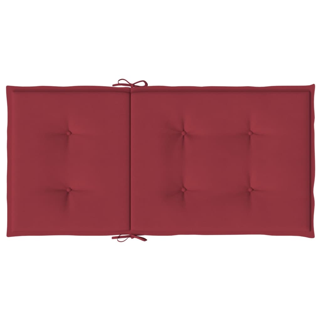 Have stol puder 6 stk. Oxford stof Vinrød 100 x 50 x 3 cm