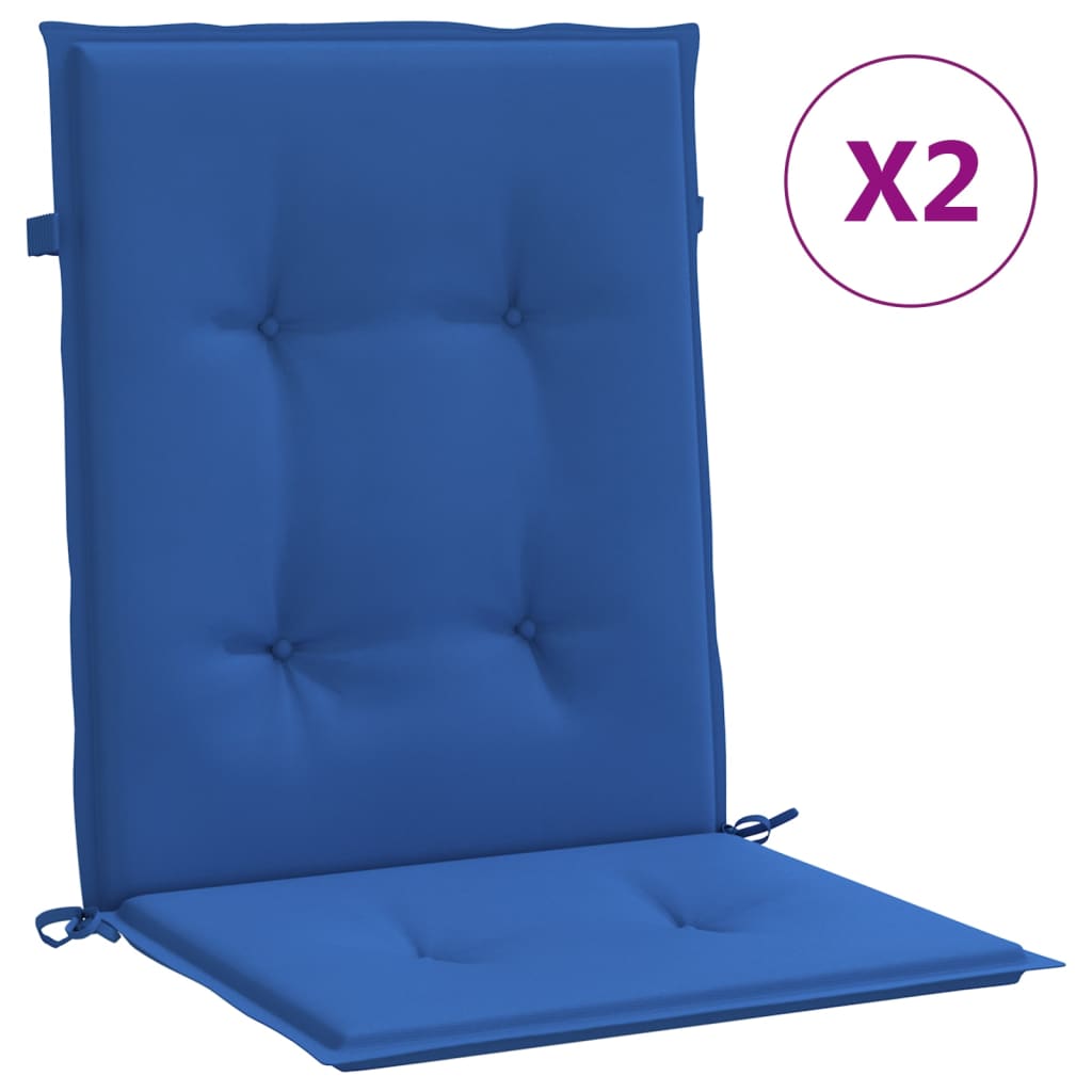 Have stol puder 2 stk. Oxford stof Kongelig blå 100 x 50 x 3 cm