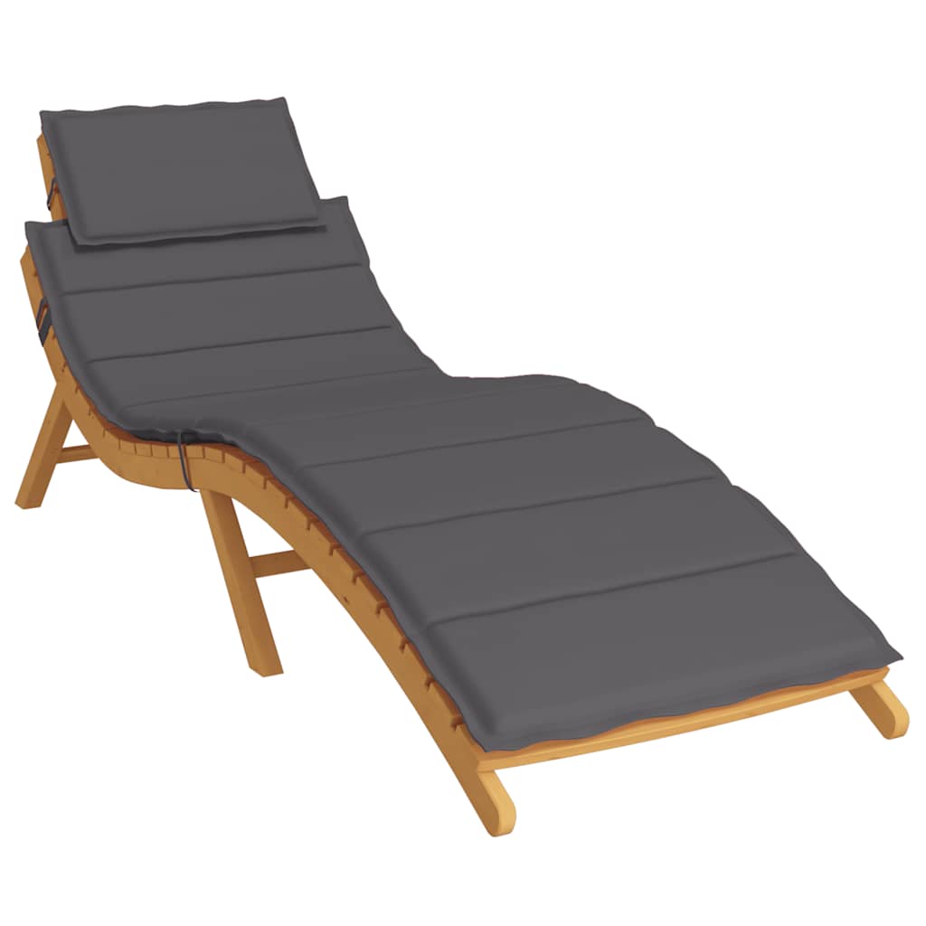 hynde til liggestol 186x58x4 cm oxfordstof antracitgrå