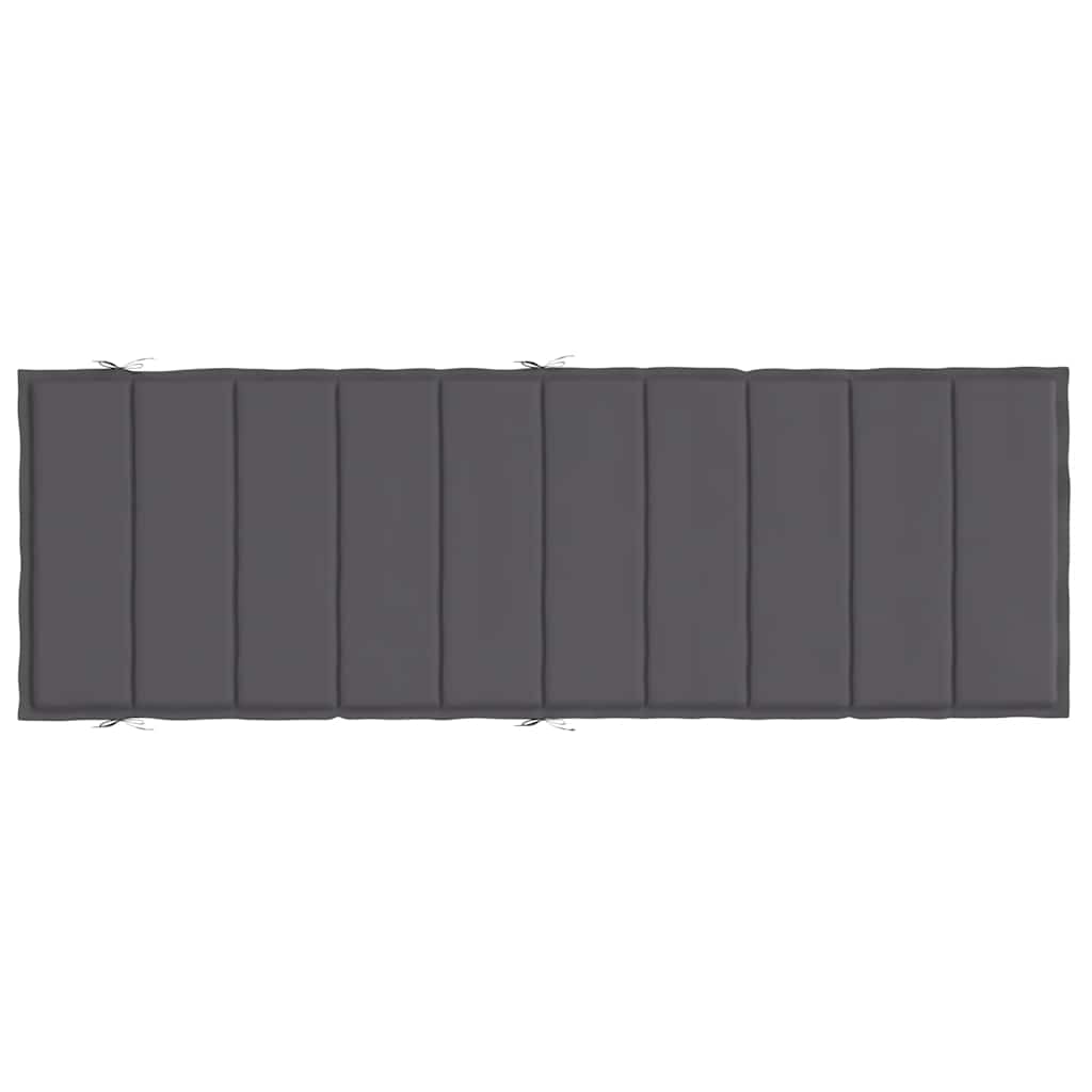 hynde til liggestol 186x58x4 cm oxfordstof antracitgrå