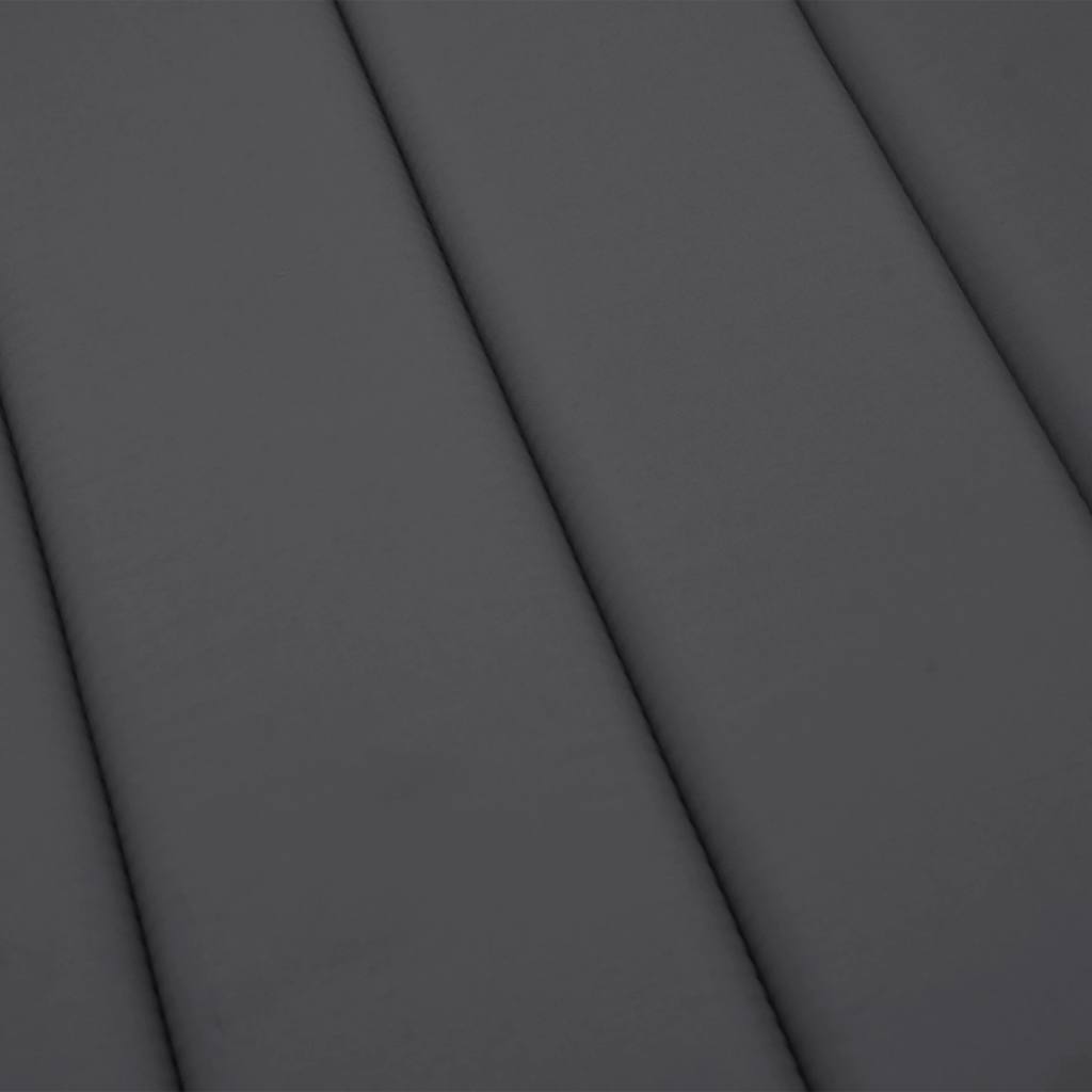 hynde til liggestol 186x58x4 cm oxfordstof antracitgrå