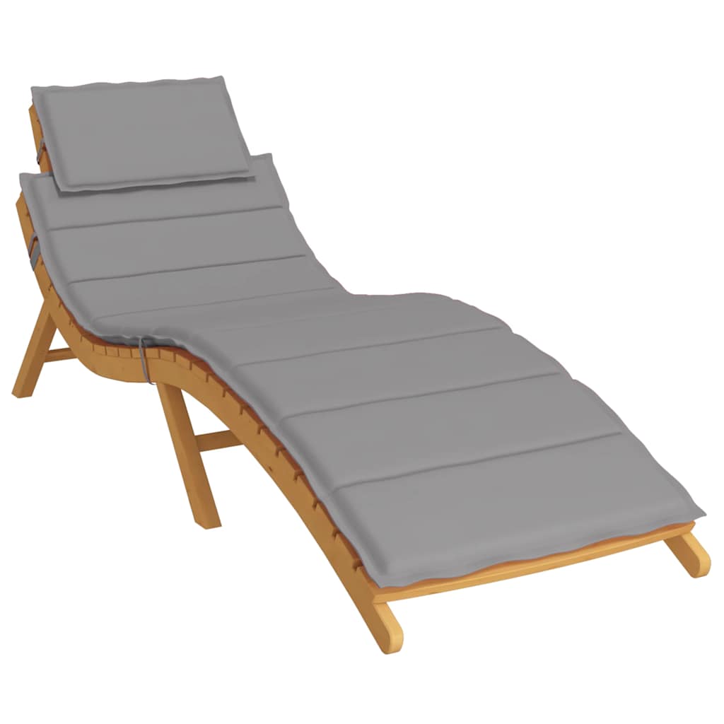 hynde til liggestol 186x58x4 cm oxfordstof grå