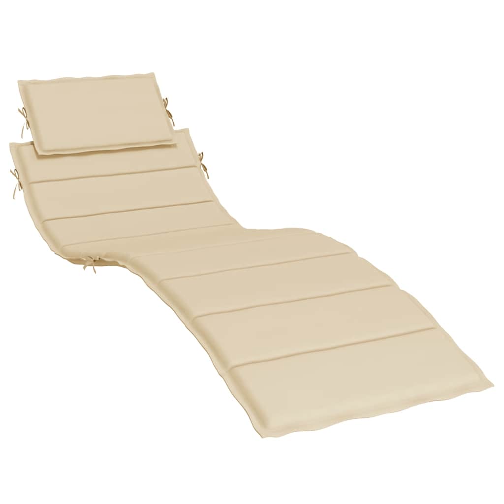 hynde til liggestol 186x58x4 cm oxfordstof beige