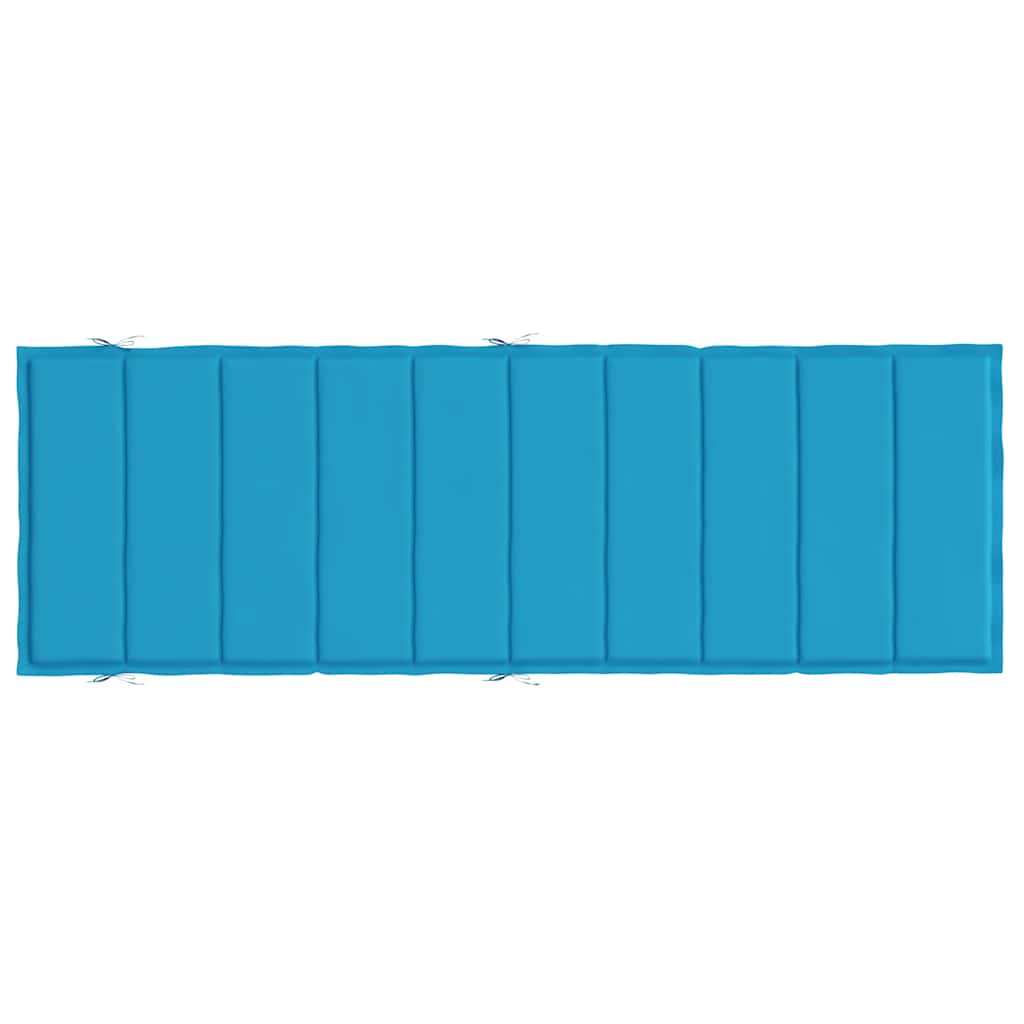 hynde til liggestol 186x58x4 cm oxfordstof blå