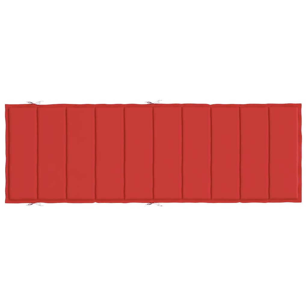 hynde til liggestol 186x58x4 cm oxfordstof rød