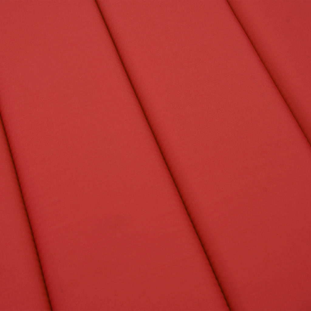 hynde til liggestol 186x58x4 cm oxfordstof rød