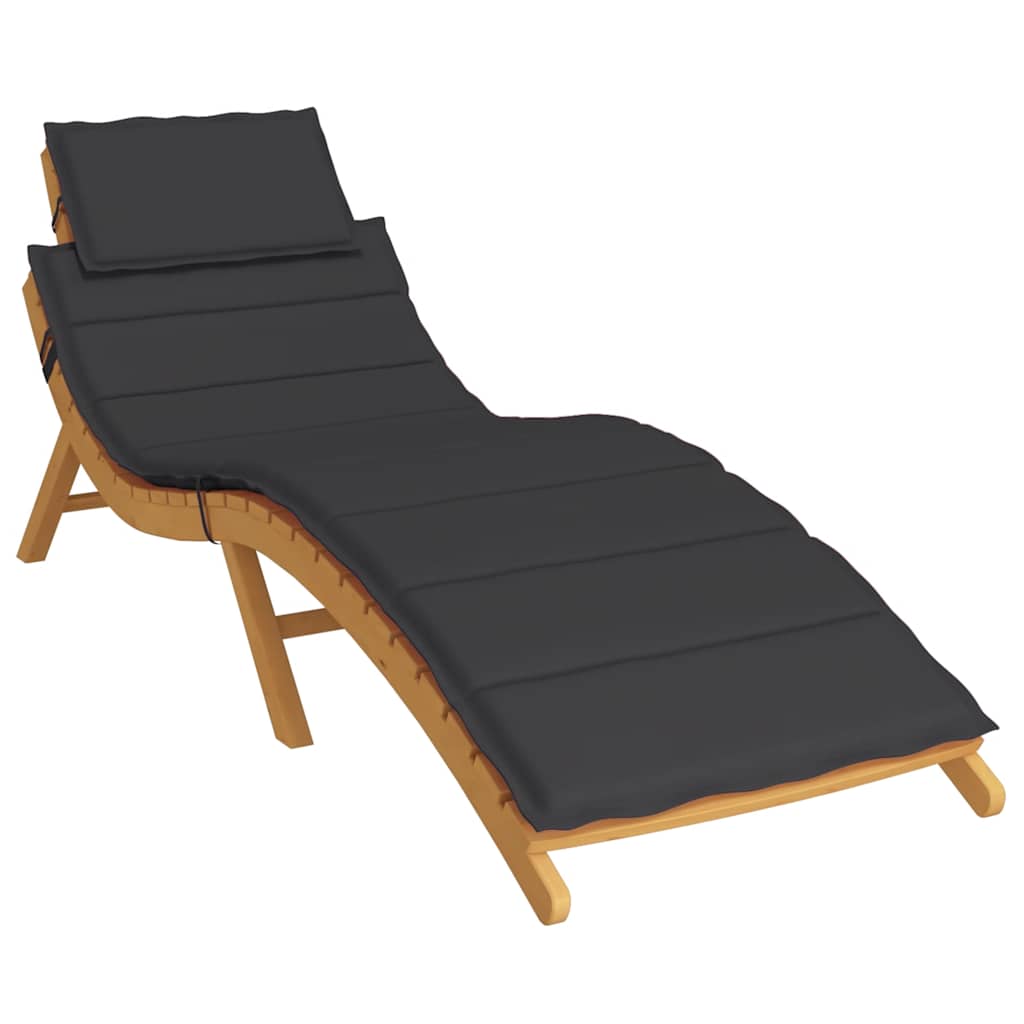 hynde til liggestol 186x58x4 cm oxfordstof sort