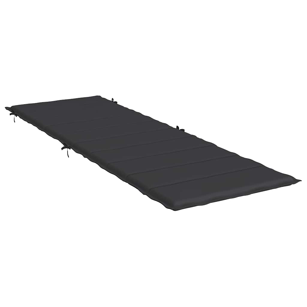 hynde til liggestol 186x58x4 cm oxfordstof sort