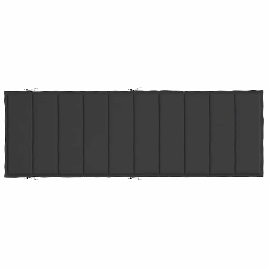 hynde til liggestol 186x58x4 cm oxfordstof sort