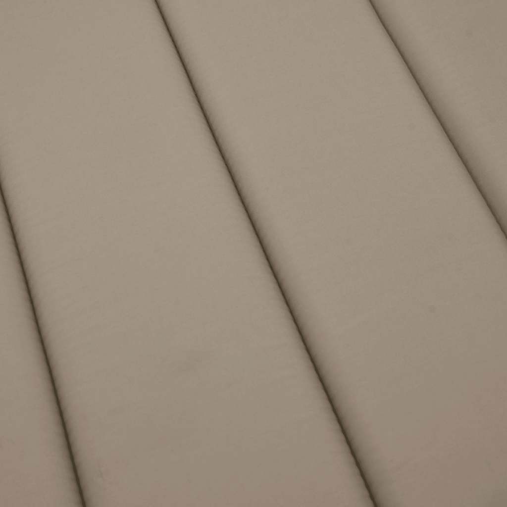 hynde til liggestol 186x58x4 cm oxfordstof gråbrun