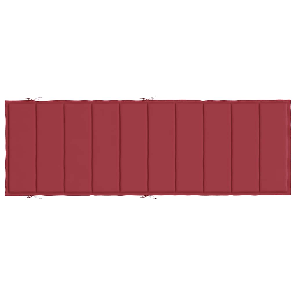 hynde til liggestol 186x58x4 cm oxfordstof vinrød