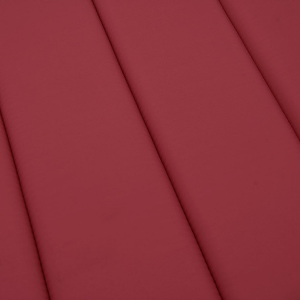 hynde til liggestol 186x58x4 cm oxfordstof vinrød