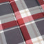 hynde til liggestol 186x58x4 cm oxfordstof rødternet