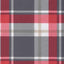 hynde til liggestol 186x58x4 cm oxfordstof rødternet