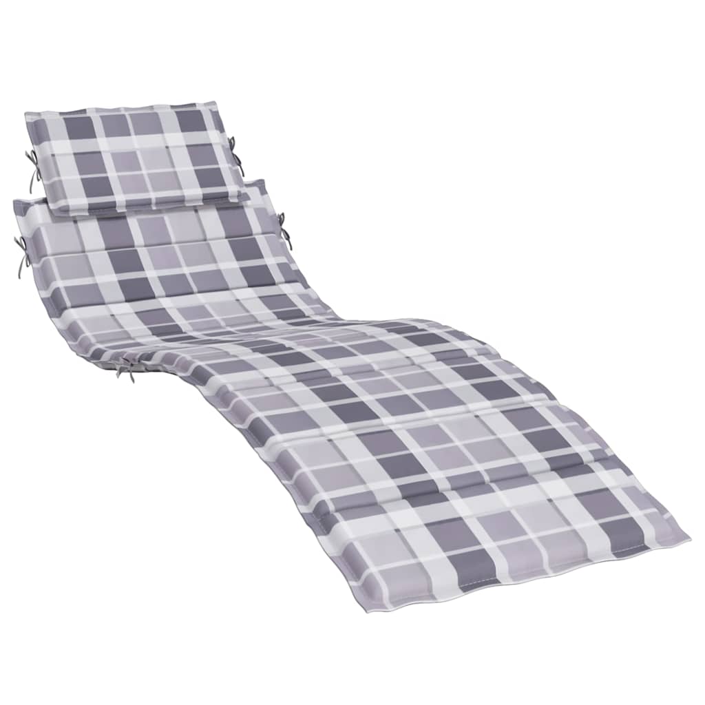 hynde til liggestol 186x58x4 cm oxfordstof gråternet