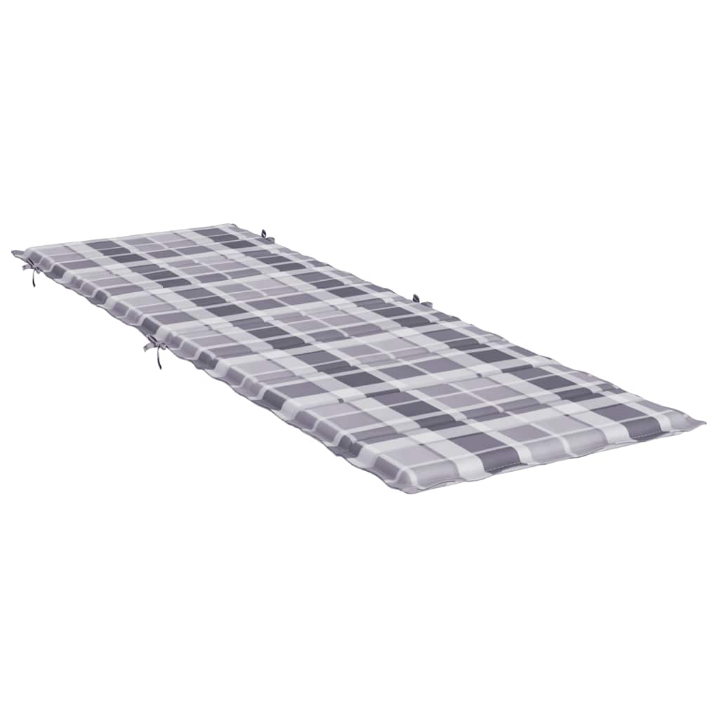 hynde til liggestol 186x58x4 cm oxfordstof gråternet