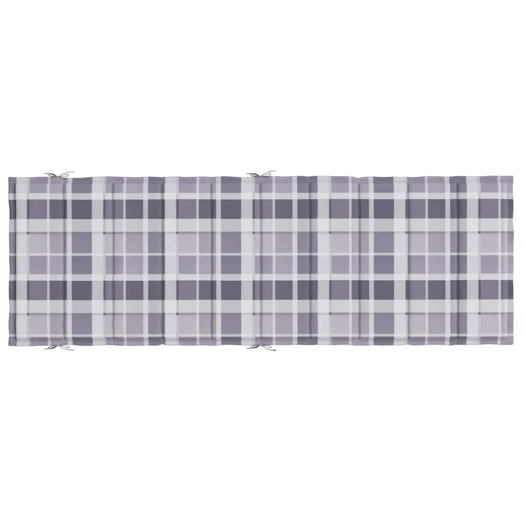 hynde til liggestol 186x58x4 cm oxfordstof gråternet