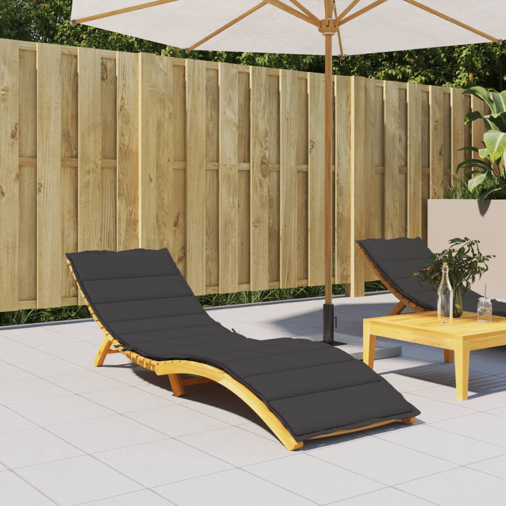 hynde til liggestol 200x50x3 cm oxfordstof sort