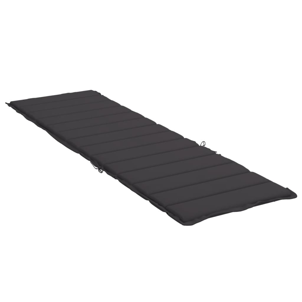 hynde til liggestol 200x60x3 cm oxfordstof sort