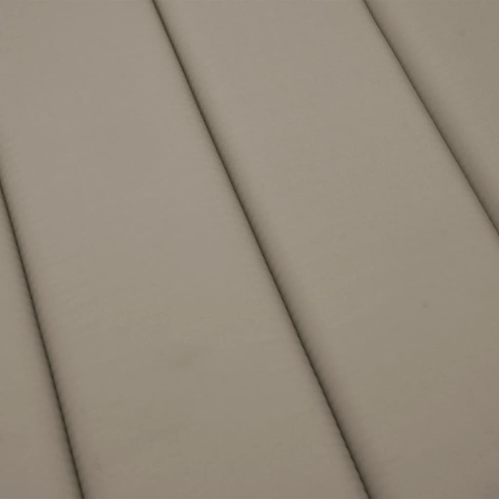 hynde til liggestol 200x60x3 cm oxfordstof gråbrun