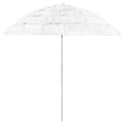 Hawaii-strandparasol 240 cm hvid