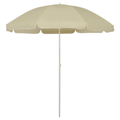 strandparasol 240 cm sandgul