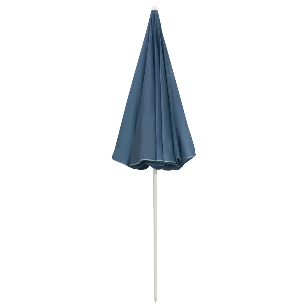 strandparasol 240 cm blå