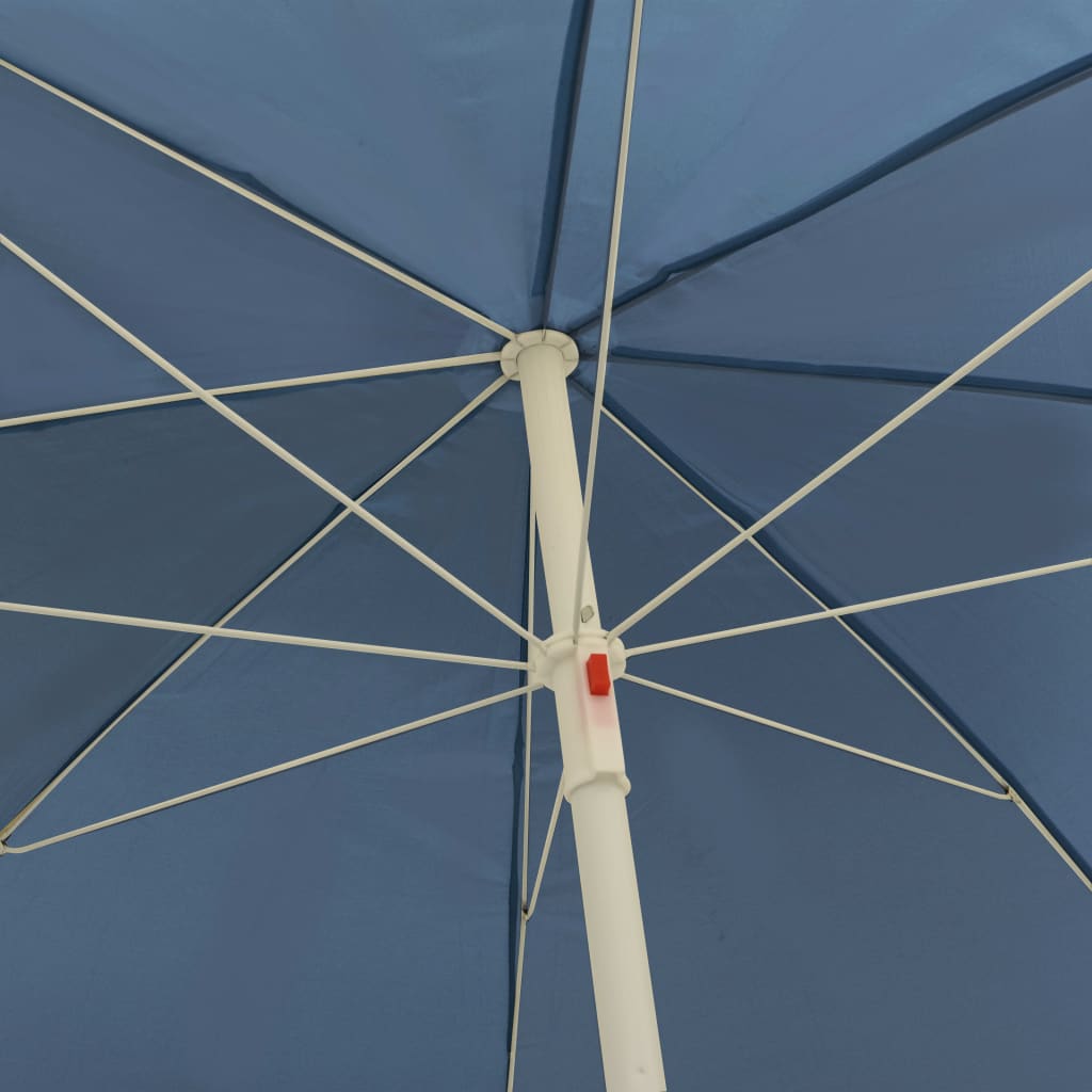 strandparasol 240 cm blå