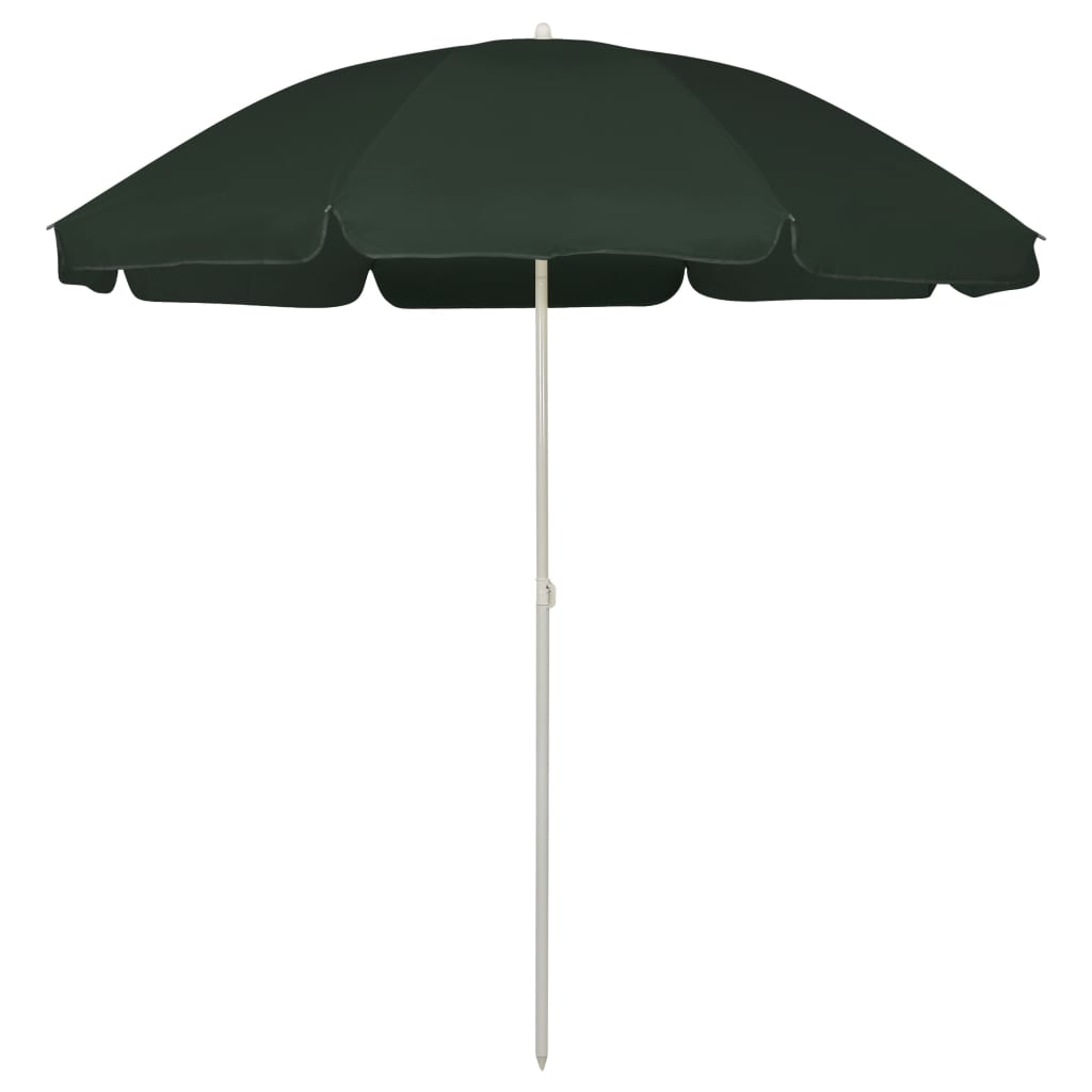 strandparasol 240 cm grøn