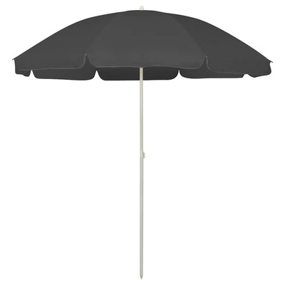 strandparasol 240 cm antracitgrå