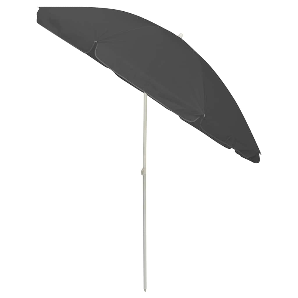 strandparasol 240 cm antracitgrå