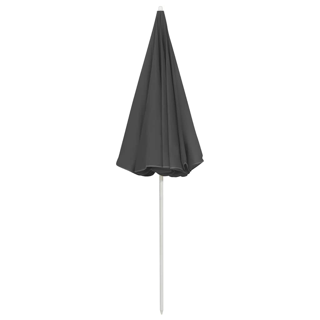 strandparasol 240 cm antracitgrå