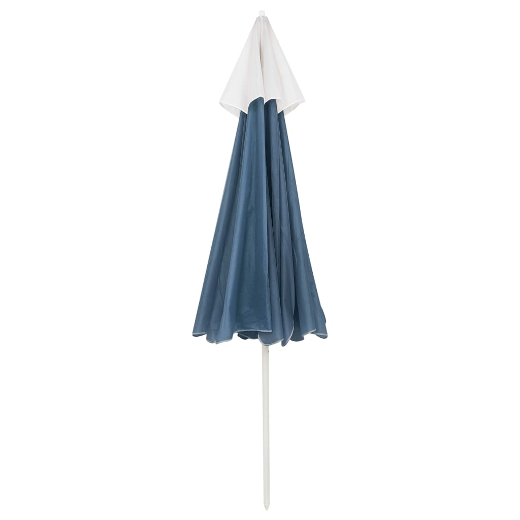 strandparasol 240 cm blå